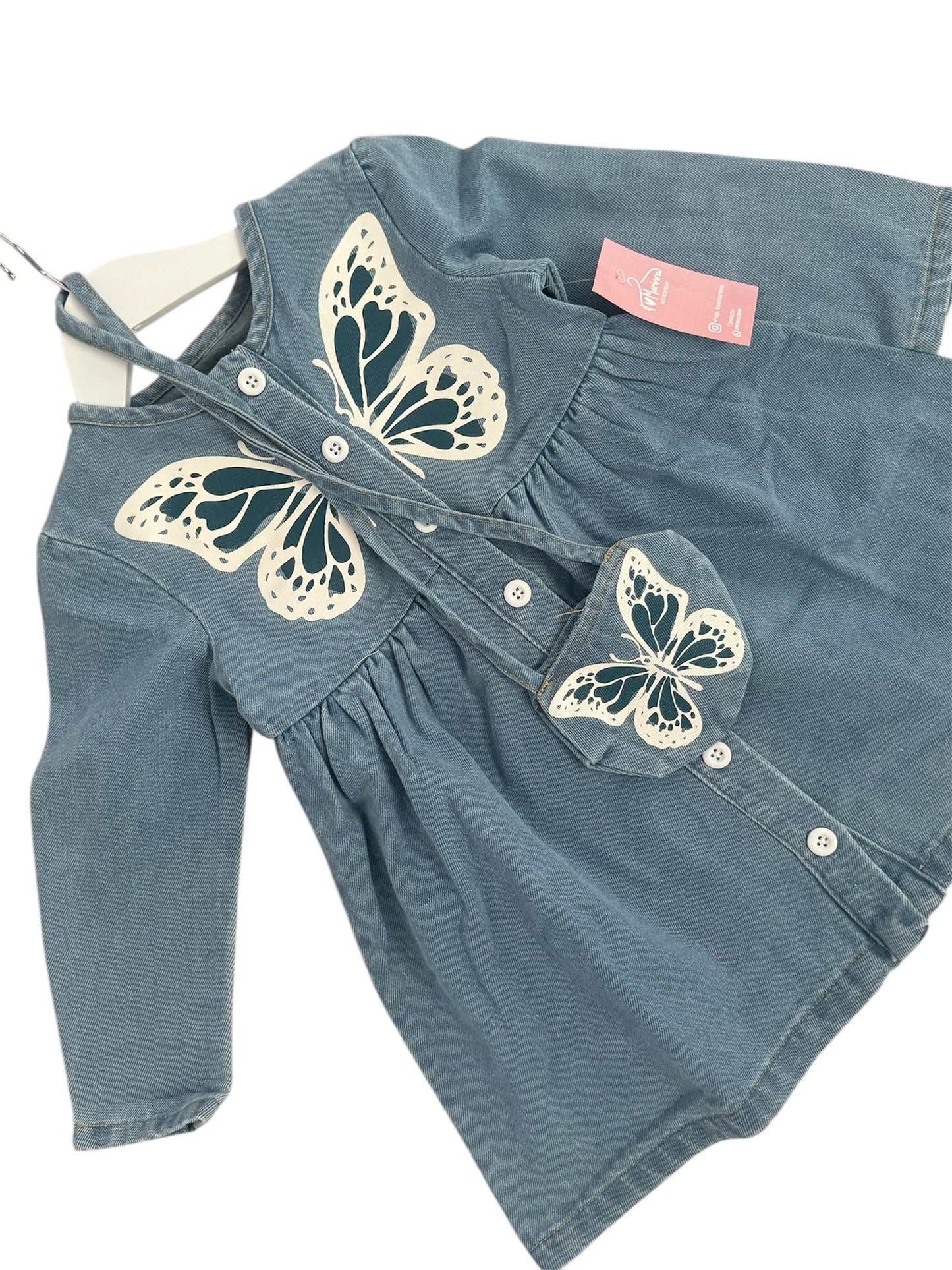 Butterfly Jeans Dress