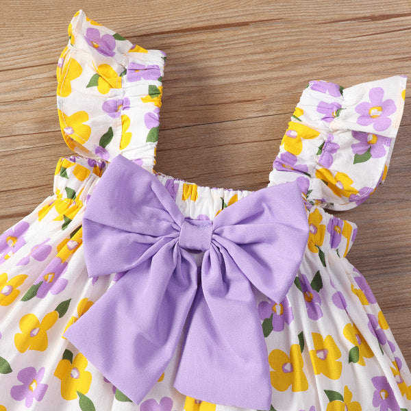 Two Pieces Girl Sweet Floral